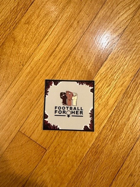 Football for Her Square Sticker